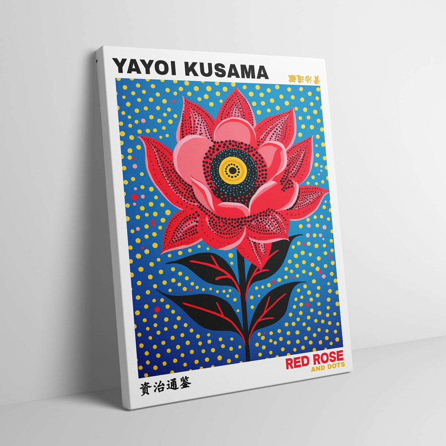 red-rose-yayoi-kusama
