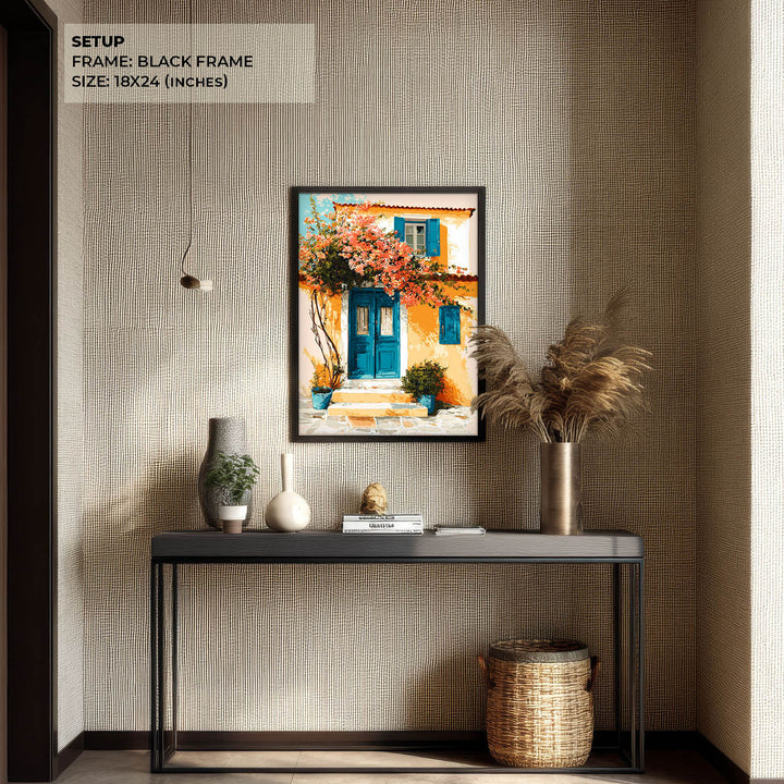 Coastal House with Blue Doors