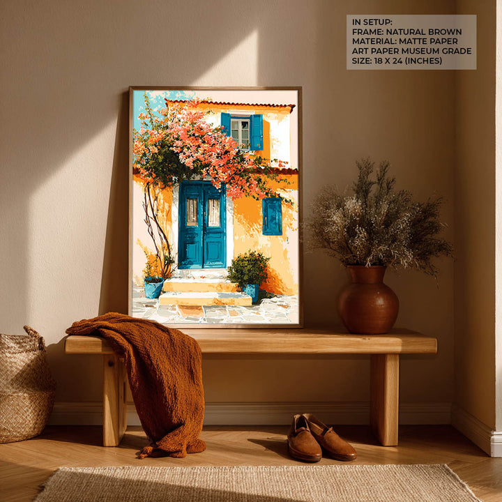 Coastal House with Blue Doors