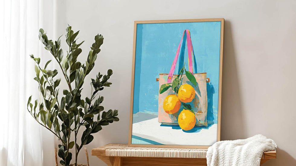 Lemon Still Life - Tote Bag