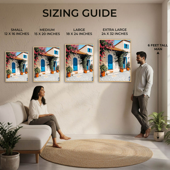 Mediterranean Blue Door House