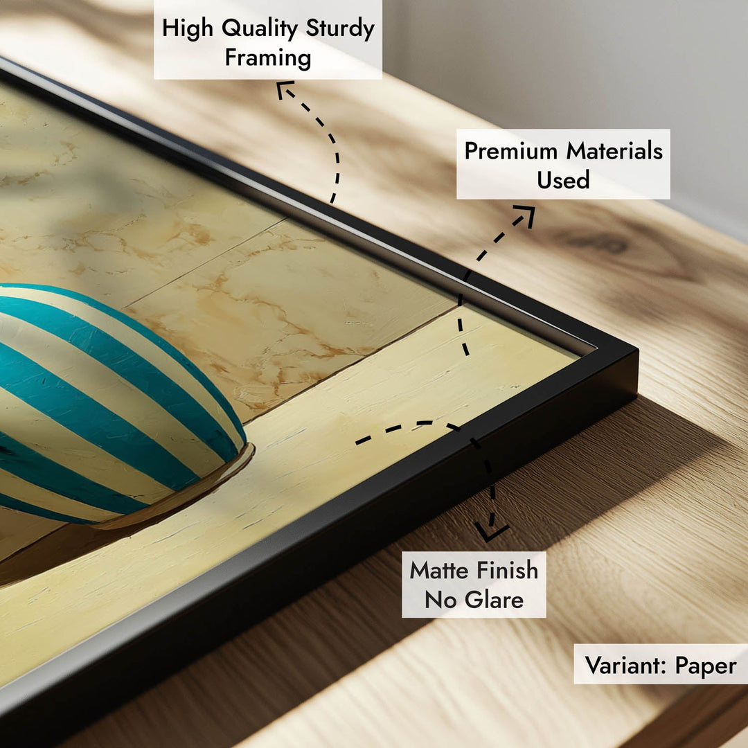 Mediterranean Orange Tree Still Life Wall Art – Blue & White Vase Painting