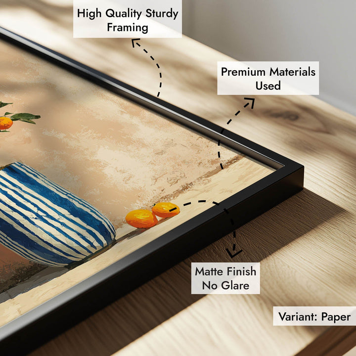 Orange Tree in Blue Vase