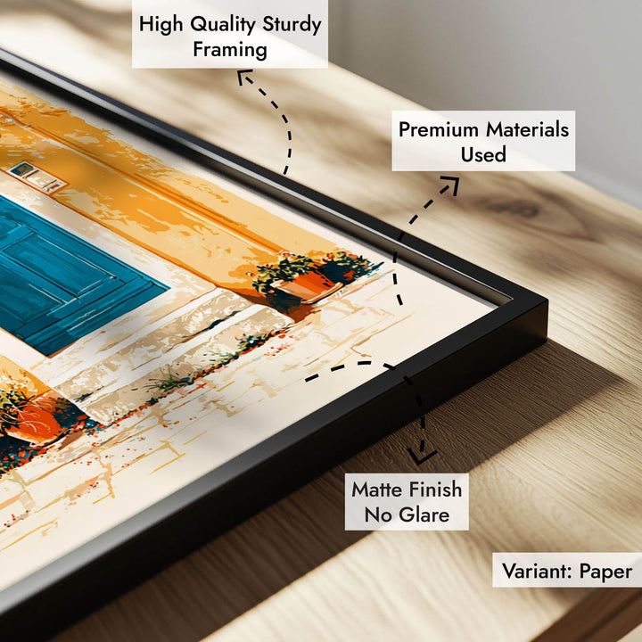 Sunlit Mediterranean Street