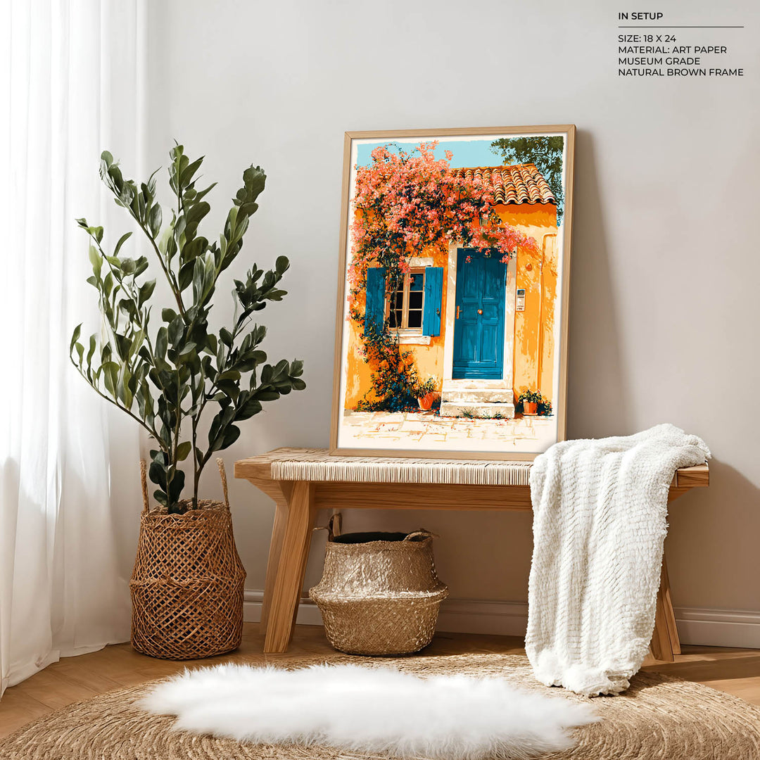 Sunlit Mediterranean Street