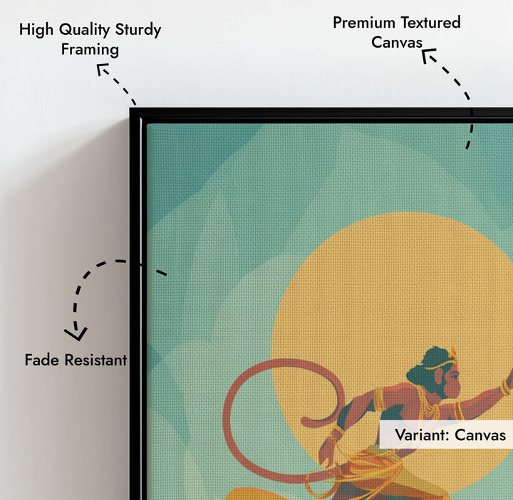 Mighty Hanuman Painting – Ocean Crossing Wall Art