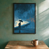On wall