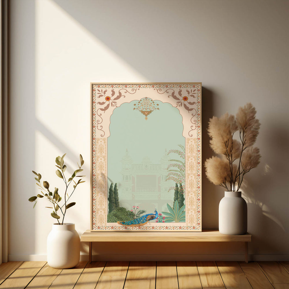 peacock-in-mughal-garden-mughal-art