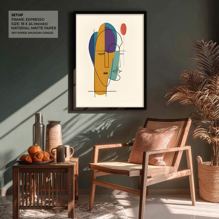 Overlapping Minds Abstract Art