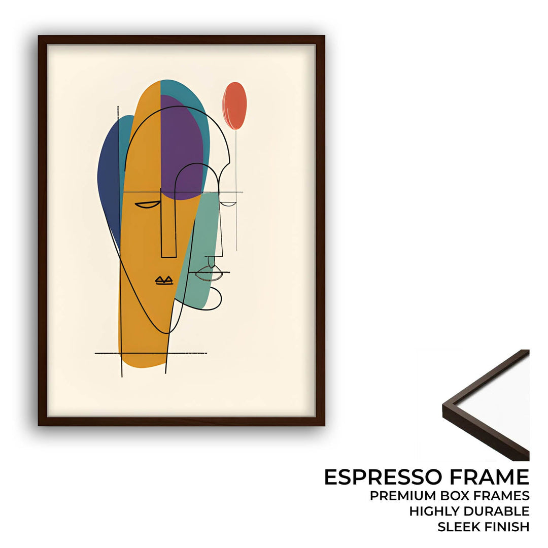 Overlapping Minds Abstract Art