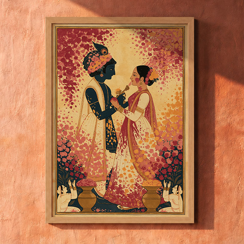 Brij Ki Holi Pichwai wall art print