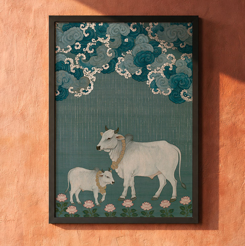 Megh Malhar Pichwai wall art print