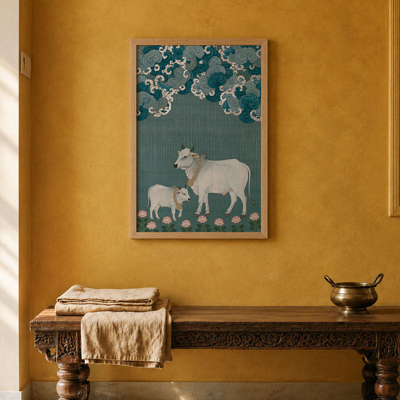 Megh Malhar Pichwai wall art print
