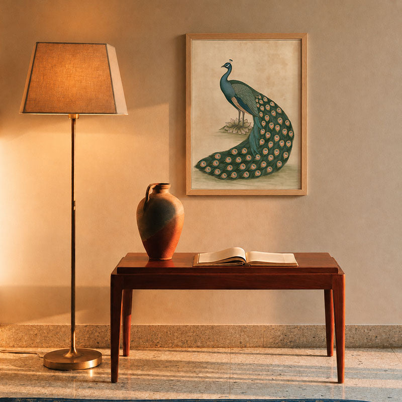 Mor Pankh Pichwai wall art print