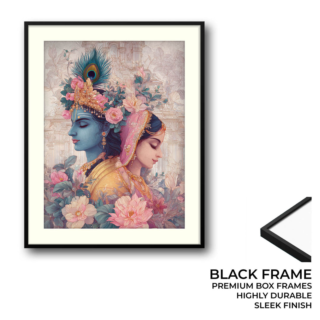 Radha Krishna Divine Painting – Vastu Wall Art