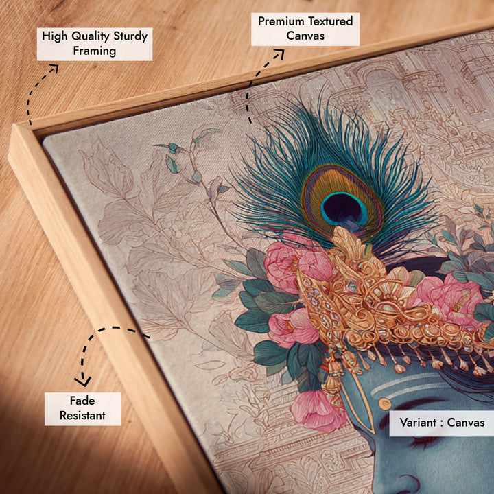 Radha Krishna Divine Painting – Vastu Wall Art