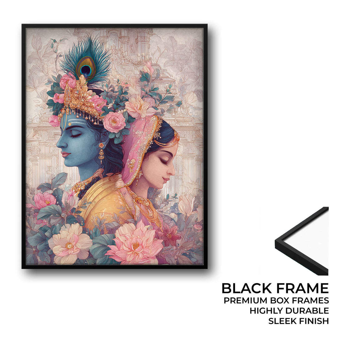 Radha Krishna Divine Painting – Vastu Wall Art