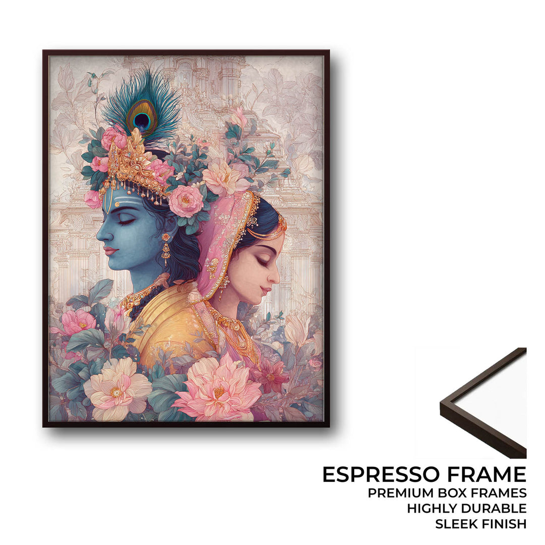 Radha Krishna Divine Painting – Vastu Wall Art