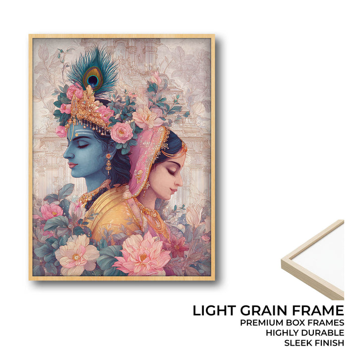 Radha Krishna Divine Painting – Vastu Wall Art
