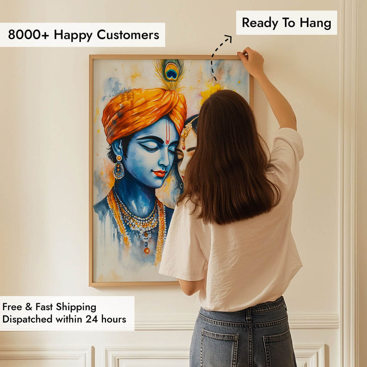 Radha & Krishna - God Painting