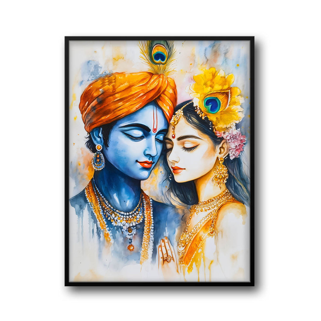 Radha & Krishna - God Painting