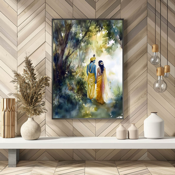 radha-krishna-in-forest-vastu-painting