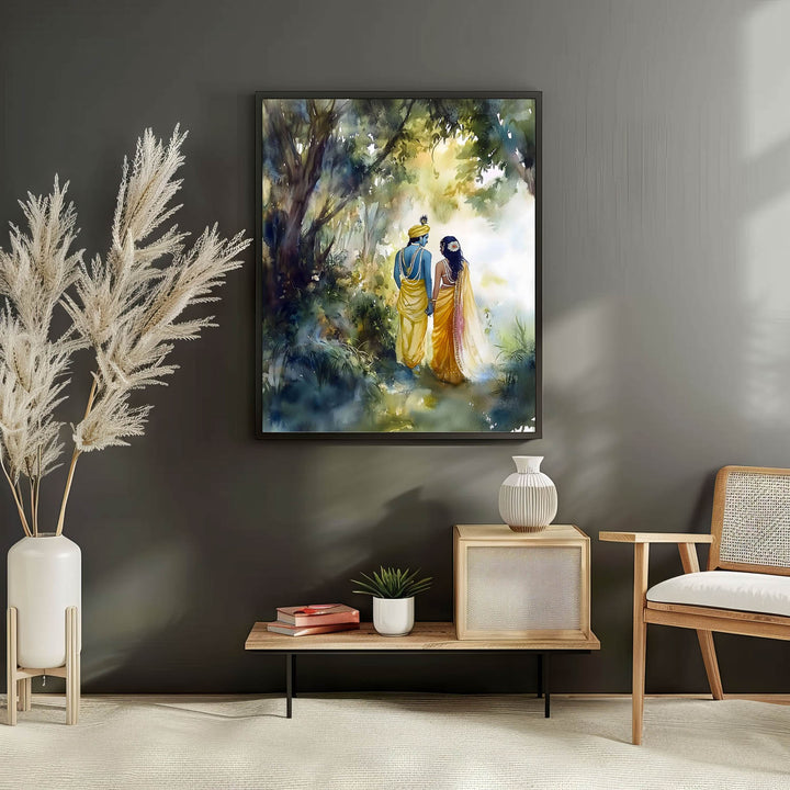 radha-krishna-in-forest-vastu-painting