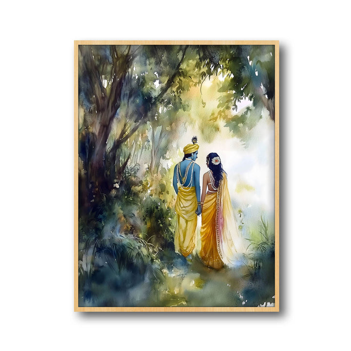 radha-krishna-in-forest-vastu-painting