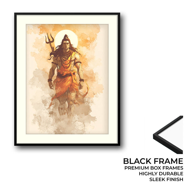 Radiant Shiv Painting – Mahadev Wall Art