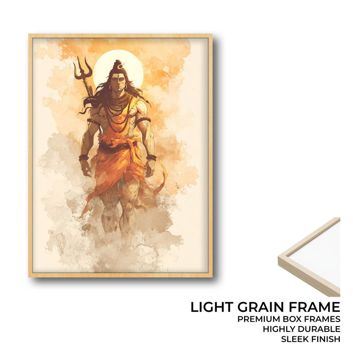Radiant Shiv Painting – Mahadev Wall Art