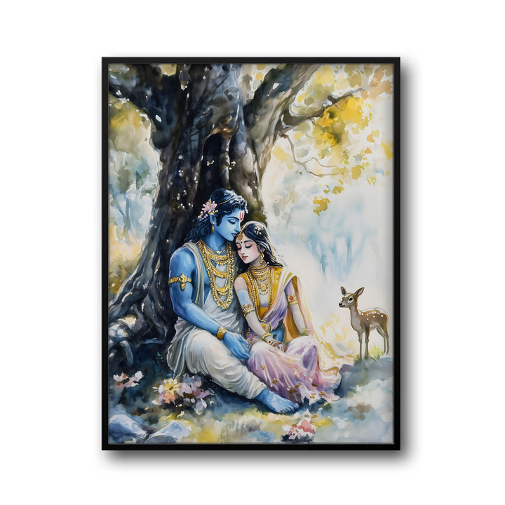 Ram Sita in Forest - Vastu Painting