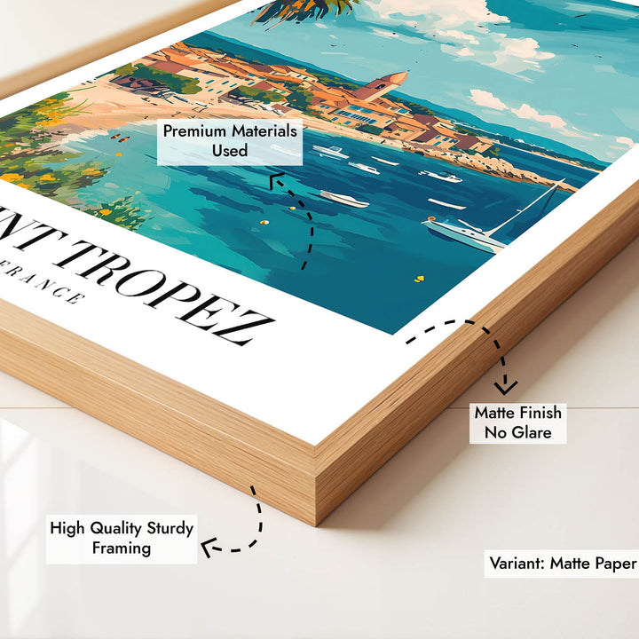 Saint Tropez Beach - Cities Paintings
