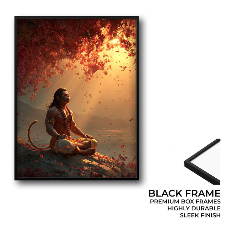 Sankat Mochan Hanuman Meditation Painting – Vastu Wall Art