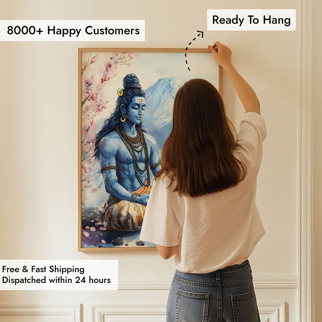 Shiv Ji in Himalaya - Vastu Painting
