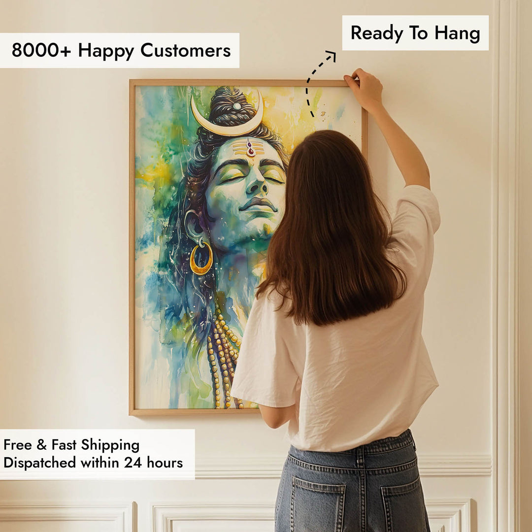 Shiv Meditating - Vastu Painting