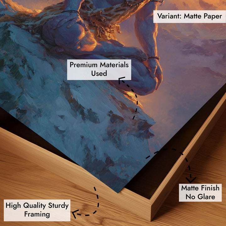 Shiv Meditation Painting – Lord Shiva Wall Art