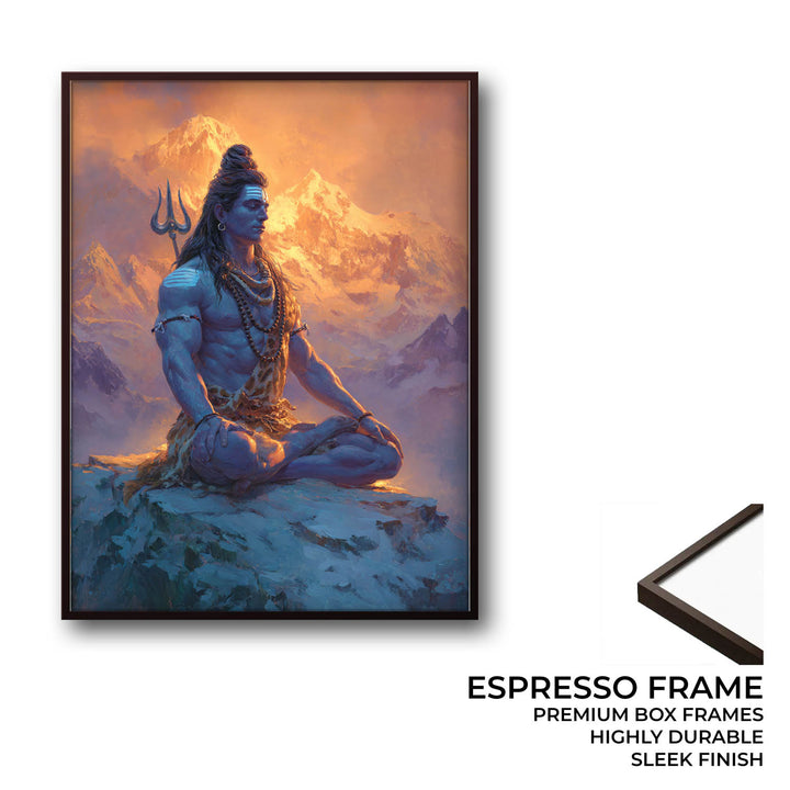 Shiv Meditation Painting – Lord Shiva Wall Art
