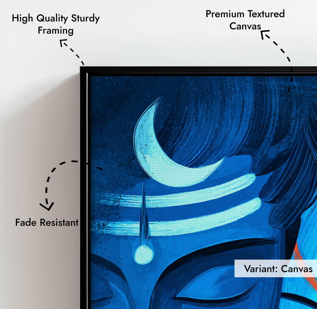 Shiva Parvati Ardhnarishwar - Vastu Painting