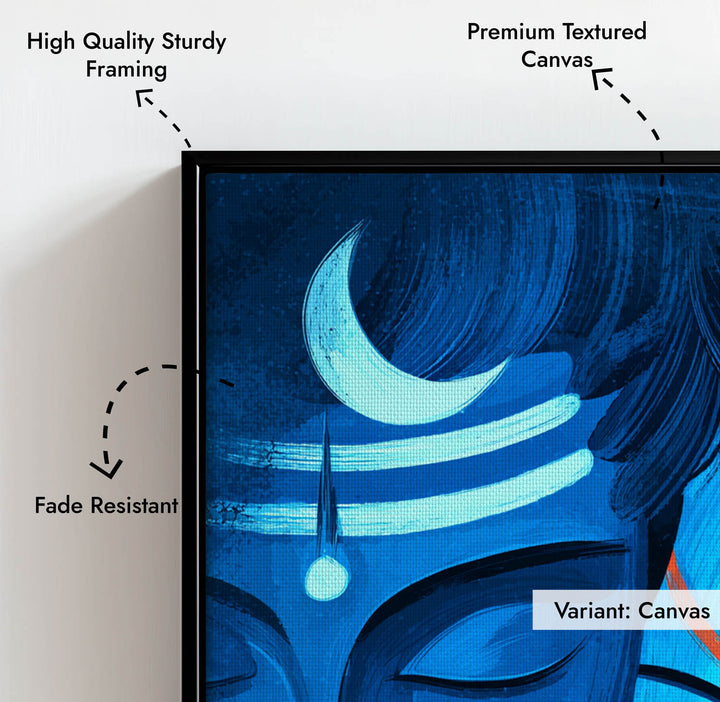 Shiva Parvati Ardhnarishwar - Vastu Painting