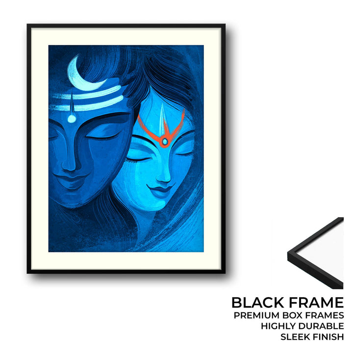 Shiva Parvati Ardhnarishwar - Vastu Painting