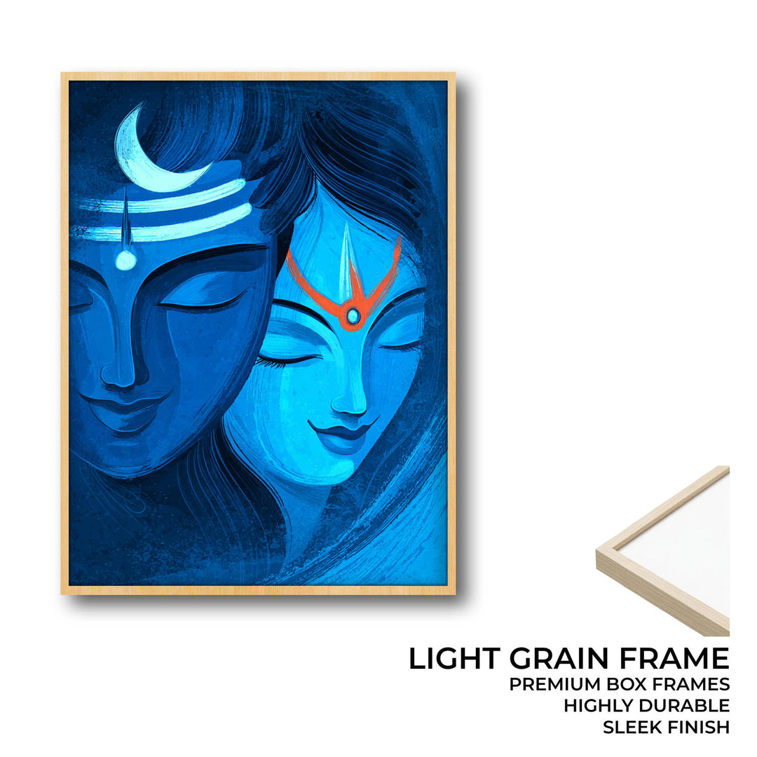 Shiva Parvati Ardhnarishwar - Vastu Painting