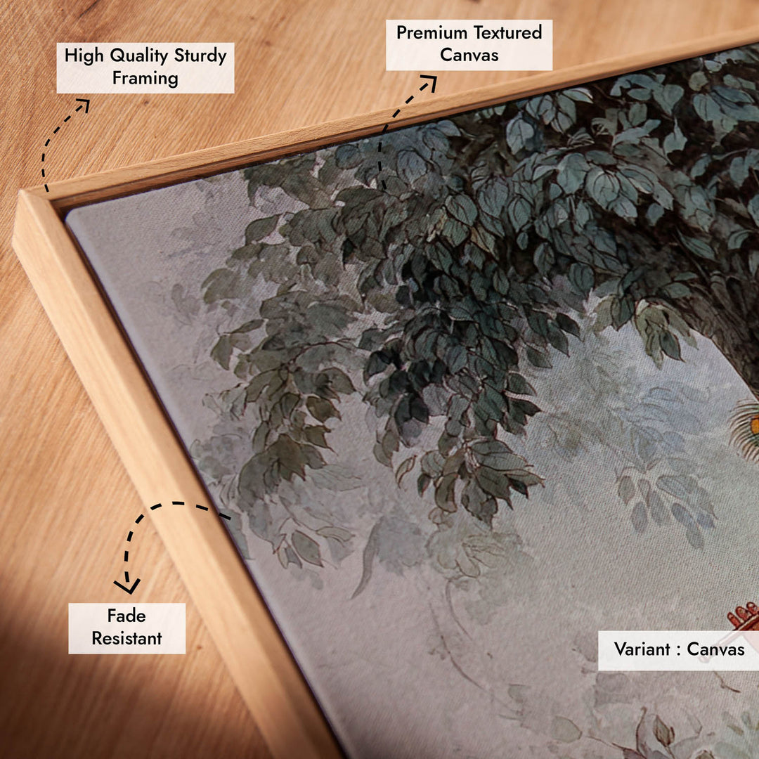 Shree Krishna Playing Flute Painting – Vastu Wall Art