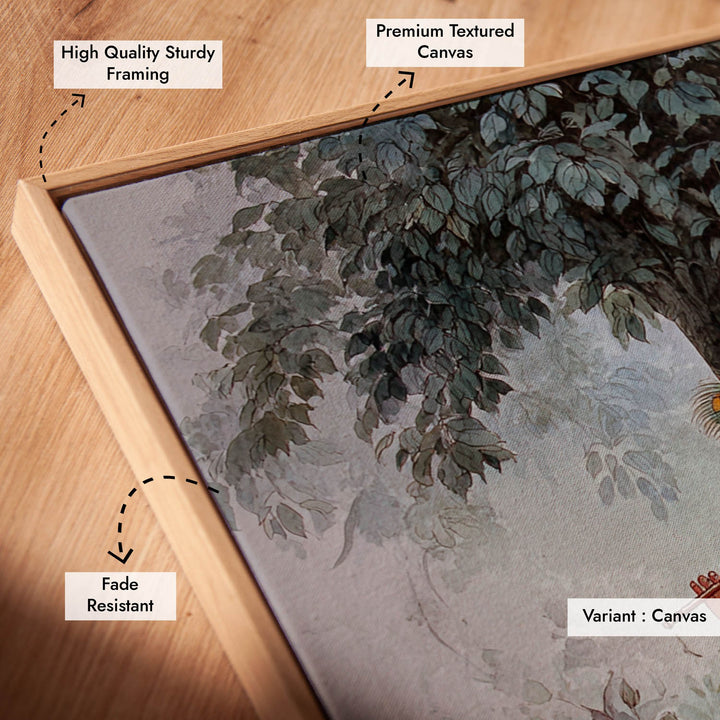 Shree Krishna Playing Flute Painting – Vastu Wall Art