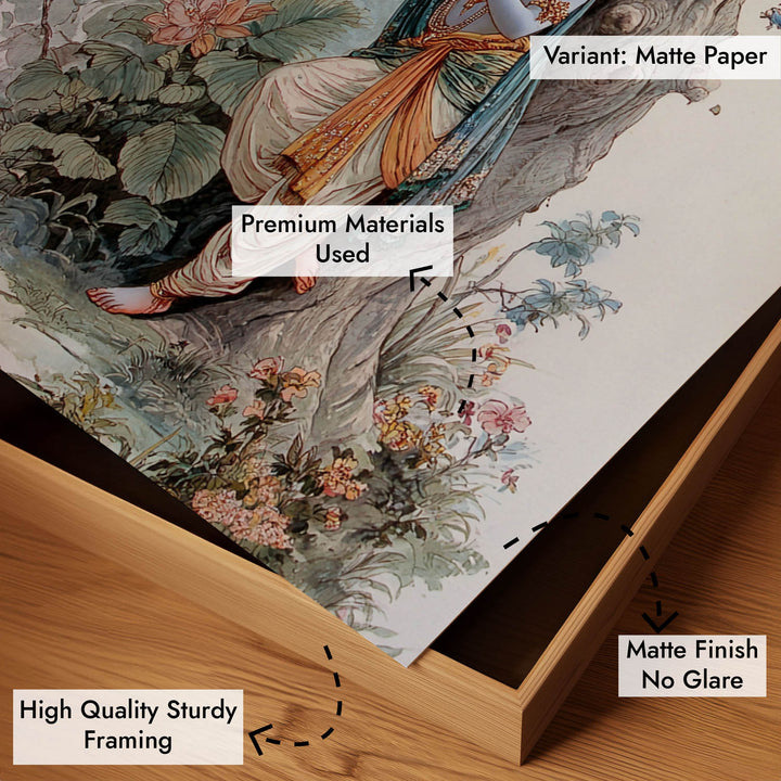 Shree Krishna Playing Flute Painting – Vastu Wall Art