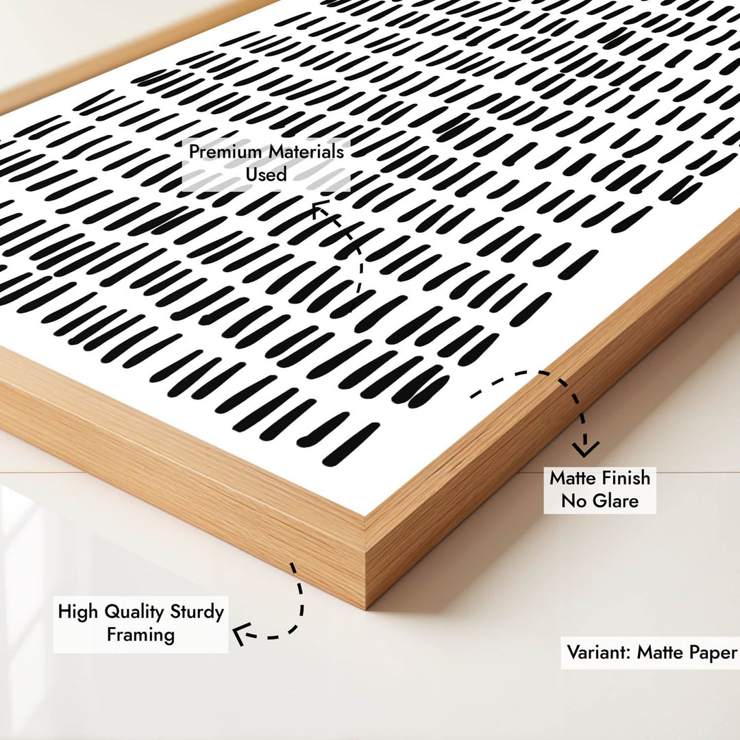 Silent Drizzle – Abstract Monochrome Art
