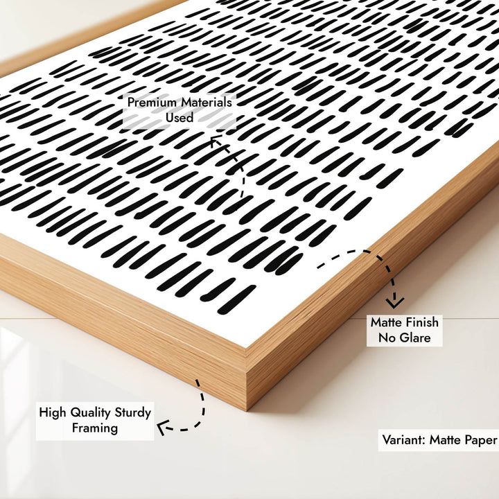 Silent Drizzle – Abstract Monochrome Art