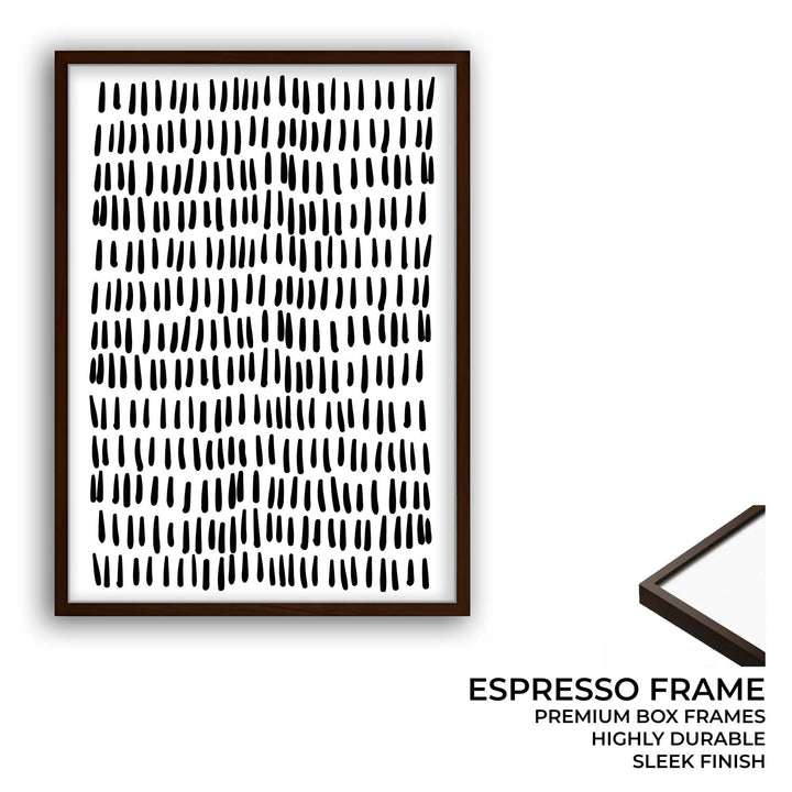 Silent Drizzle – Abstract Monochrome Art