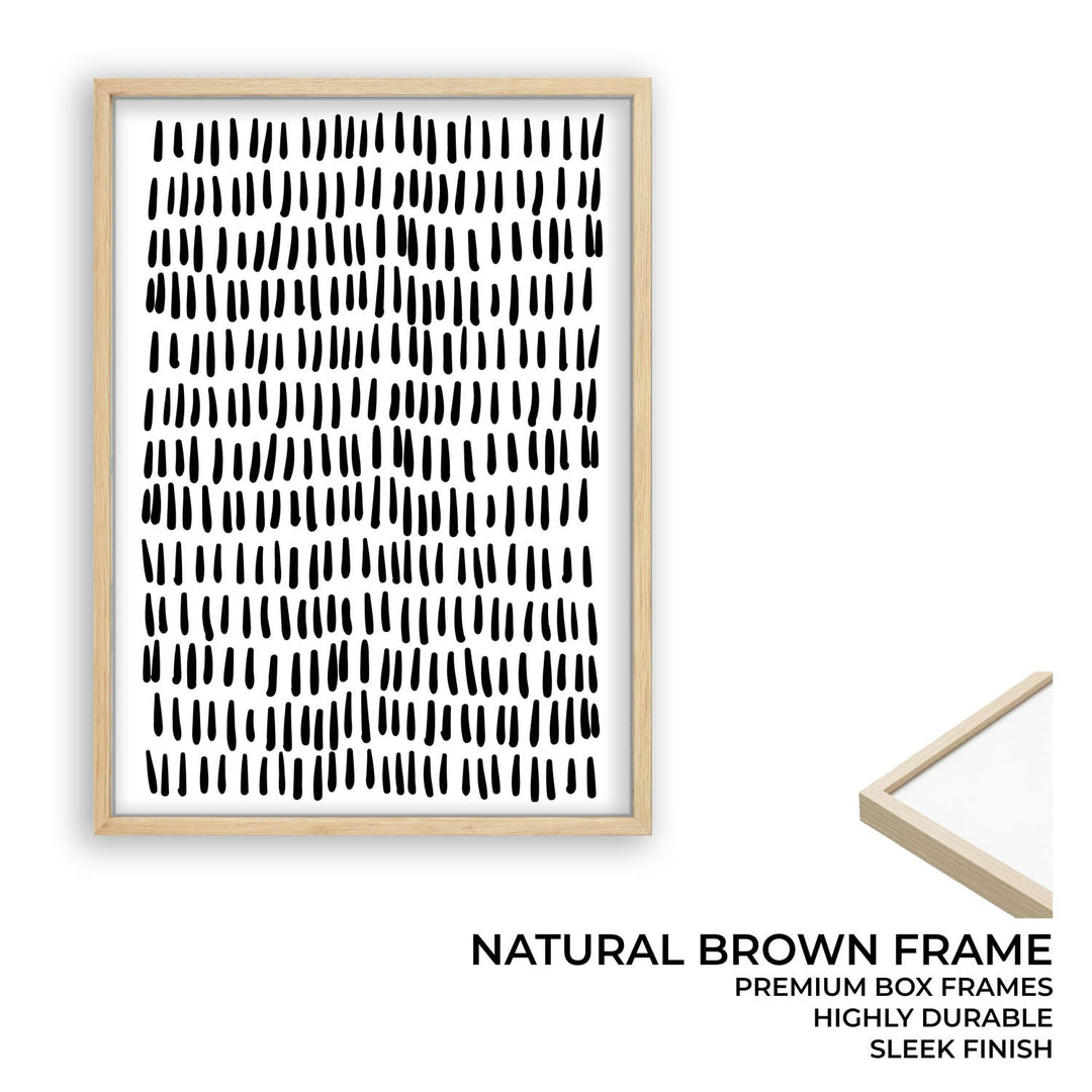 Silent Drizzle – Abstract Monochrome Art