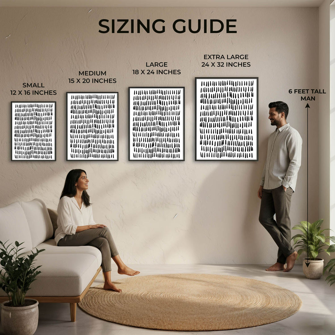 Silent Drizzle – Abstract Monochrome Art