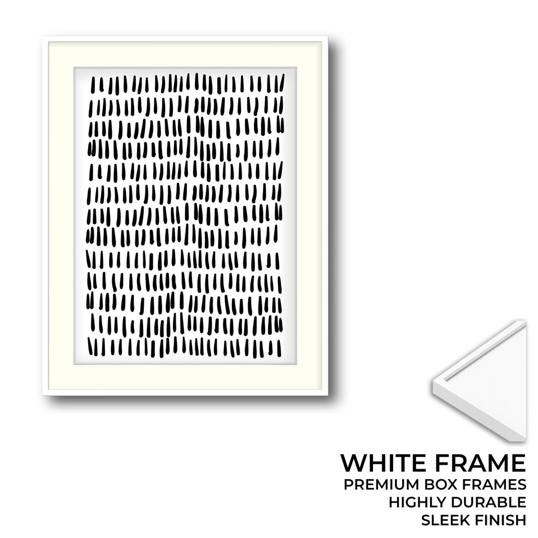 Silent Drizzle – Abstract Monochrome Art